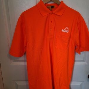 (20**) Corner Stone Men's Polo Shirt, Shaw logo, Size: Medium, Color: Orange